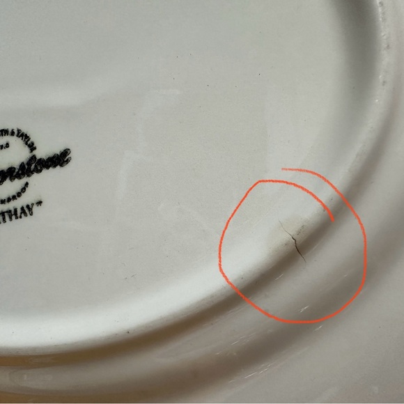 Vintage Atomic MCM Taylorstone Cathay Age Oval Serving Platter, Geometric Dish - Picture 8 of 8